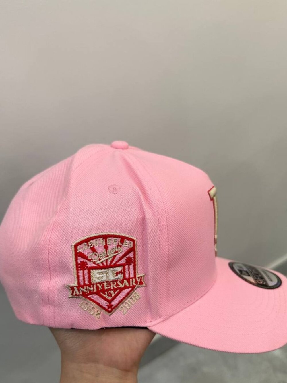 NWT New Era LA Dodgers Pink 9FORTY Adjustable Baseball Cap Hat - Picture 5 of 5